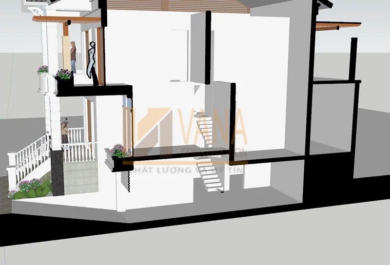 Hình ảnh minh họa cách tính diện tích tầng hầm trong xây dựng nhà ở