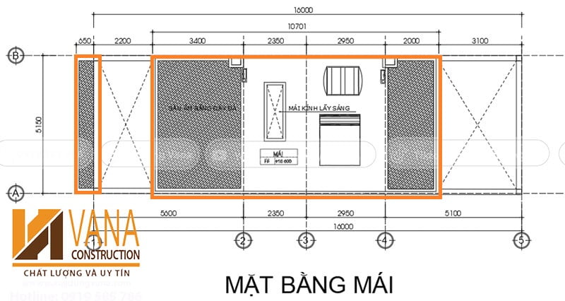 cách tính diện tích xây dựng phần mái trong báo giá thiết kế kiến trúc