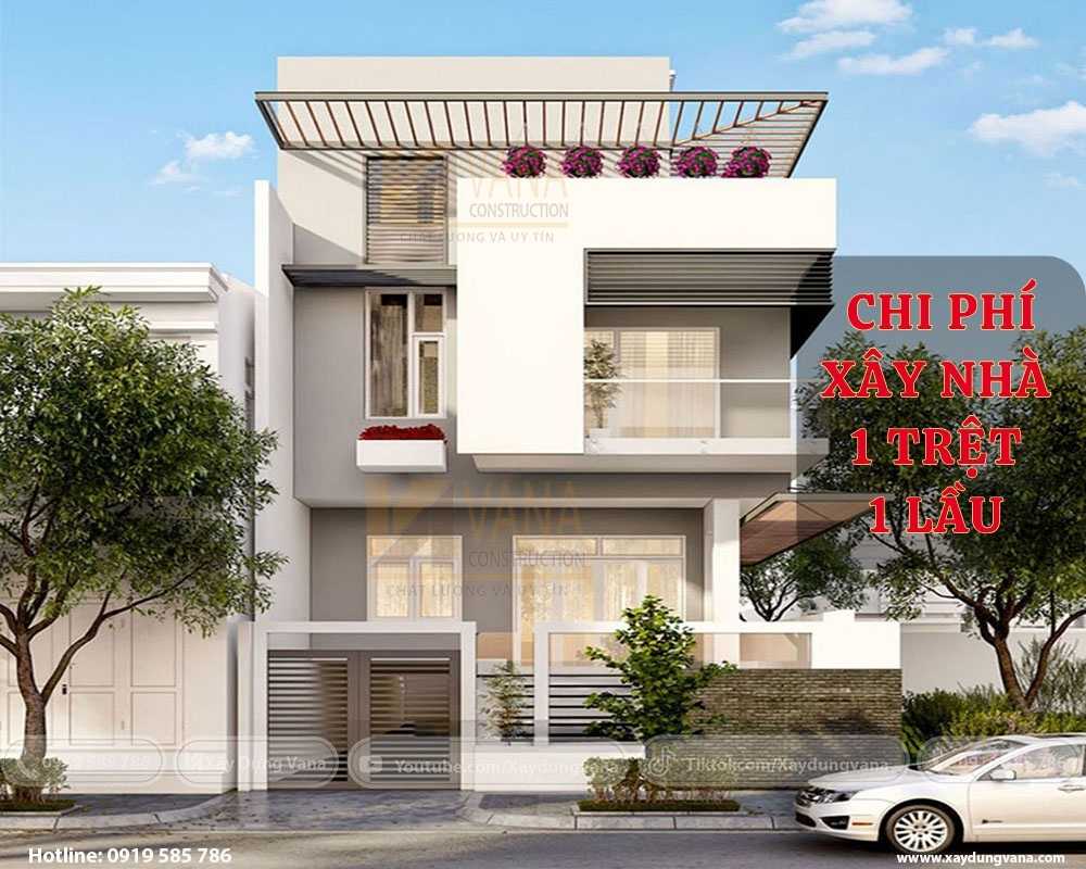 Chi Phí Xây Nhà 1 Trệt 1 Lầu Mới Nhất 2025