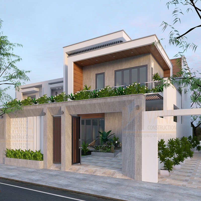Thiết kế villa 2 tầng
