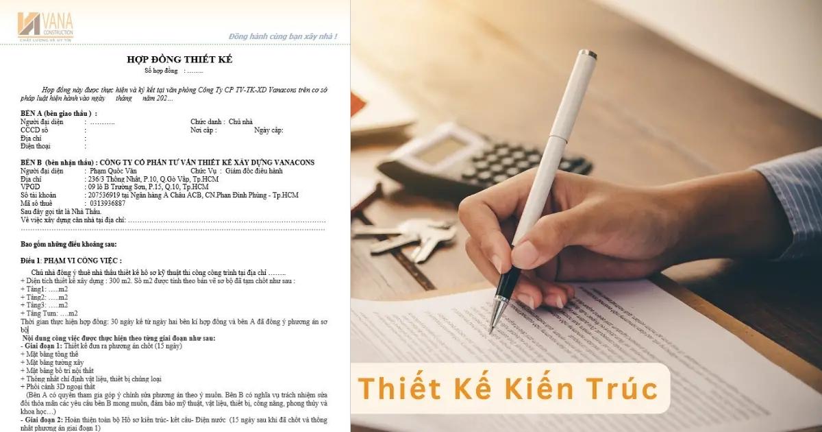 Hợp Đồng Thiết Kế Kiến Trúc