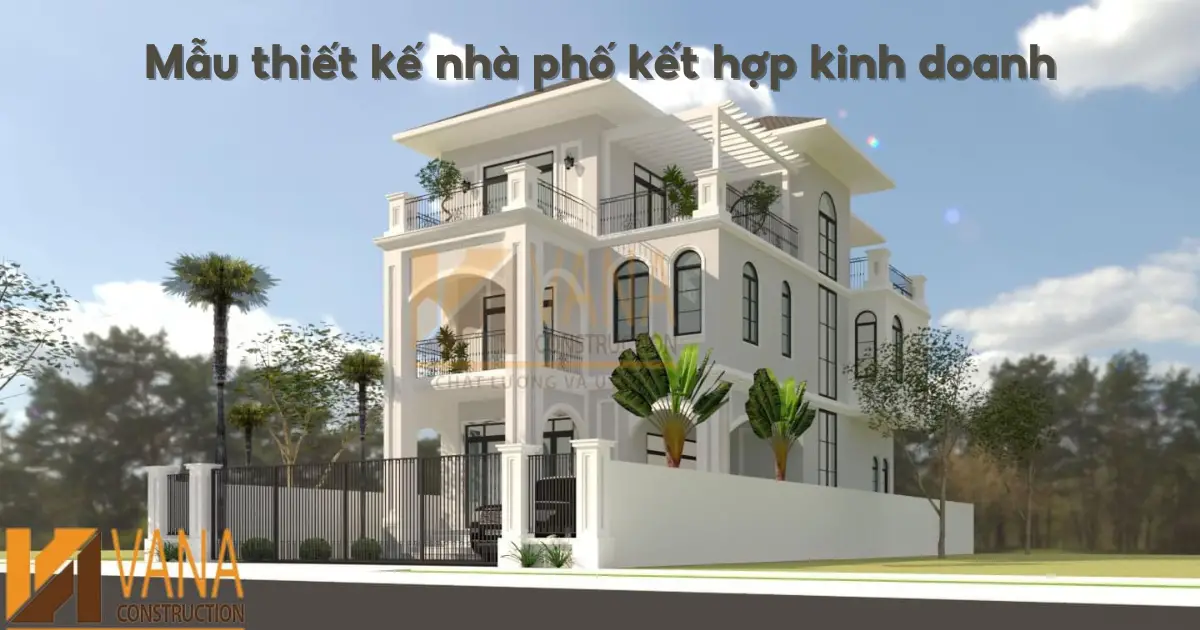 Mẫu Thiết Kế Nhà Phố Kết Hợp Kinh Doanh