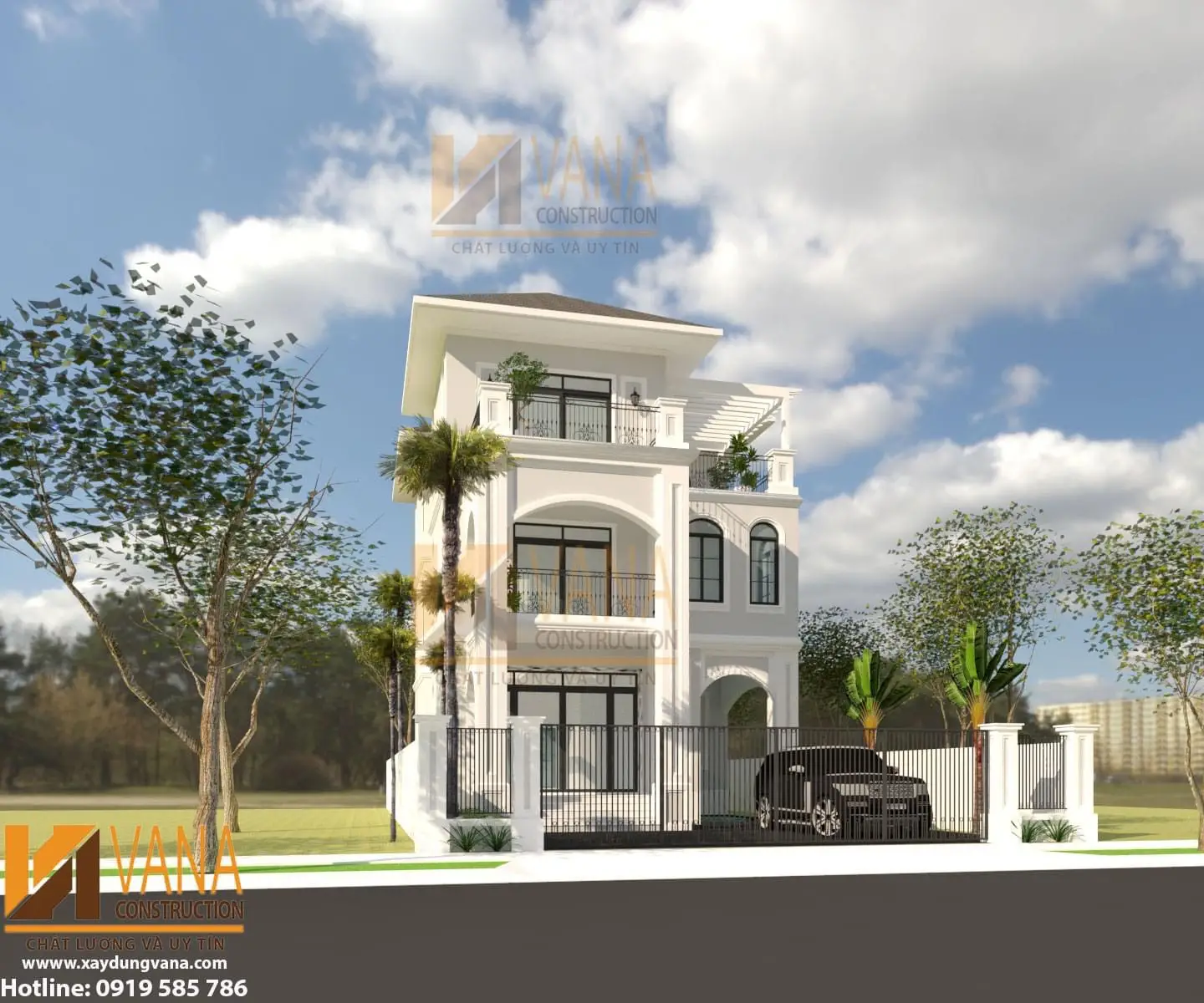 Xây dựng nhà phố 1 trệt 2 lầu