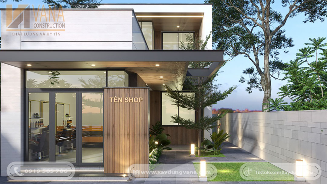 Thiết Kế Nhà Phố 1 Trệt 1 Lầu Hiện đại