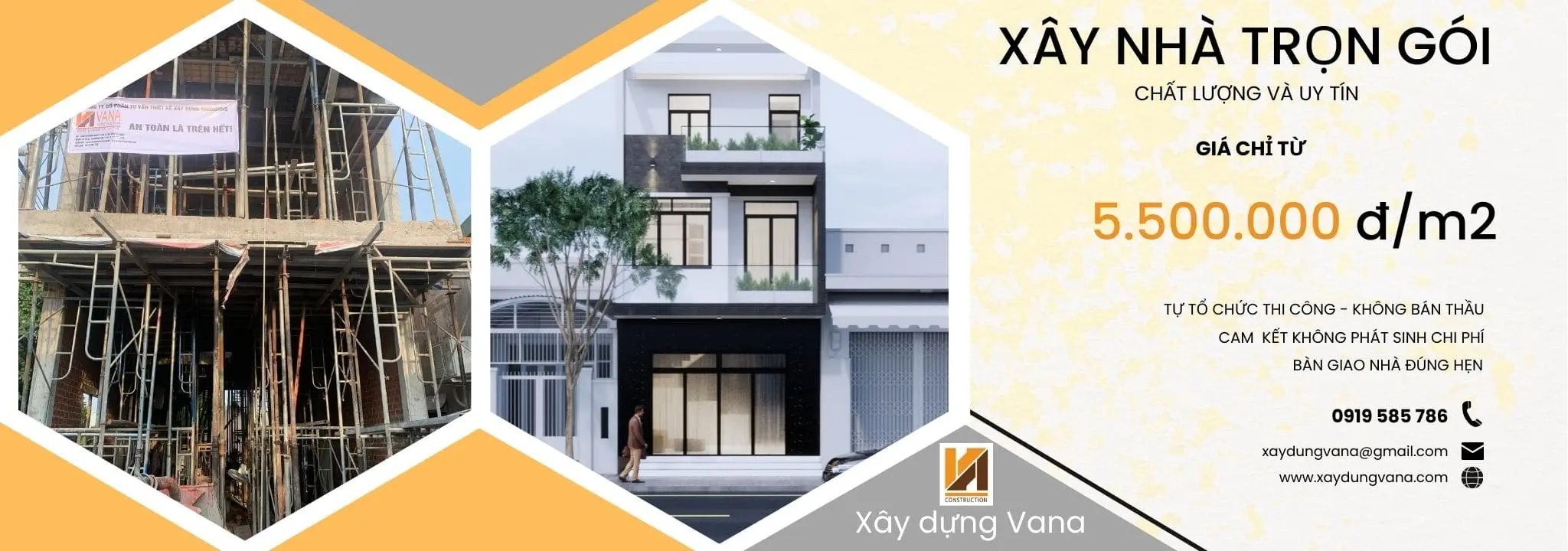 Xây nhà trọn gói tại Xây dựng Vana