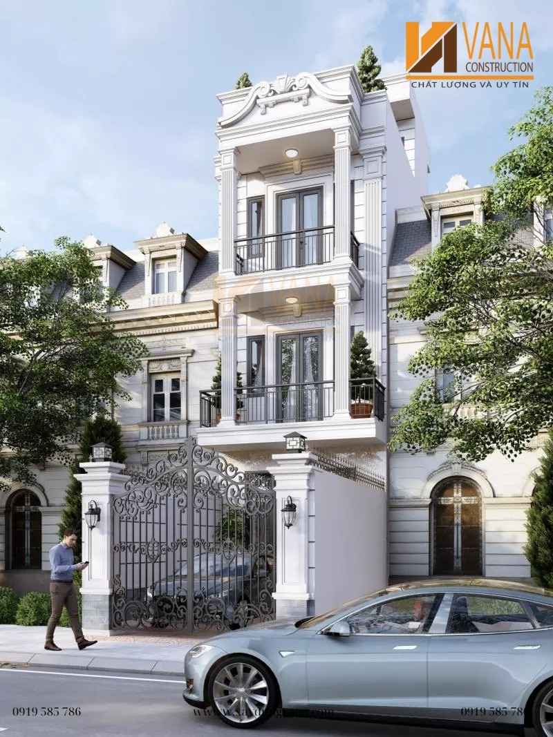 Top Những Mẫu Nhà Tân Cổ Điển Đẹp Sang Trọng Nhất 2025 – Xu Hướng Kiến Trúc Đẳng Cấp